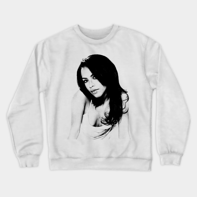 Young Aaliyah Vintage Retro Style Crewneck Sweatshirt by terilittleberids